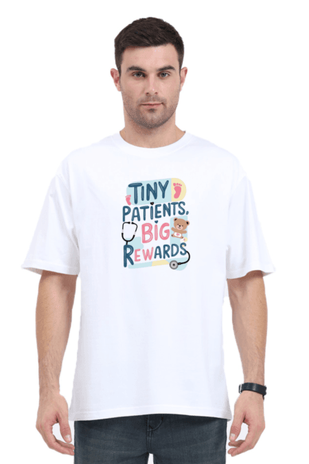 Pediatrics Tiny Patients, Big Rewards | Unisex Oversized Classic T-Shirt