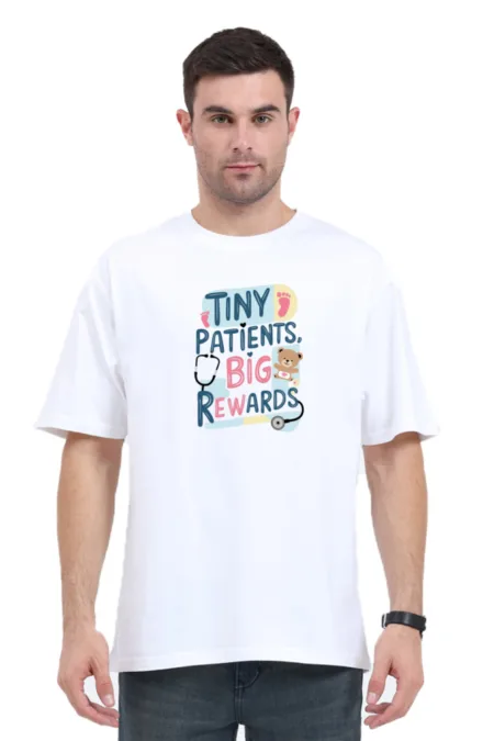 Pediatrics Tiny Patients, Big Rewards | Unisex Oversized Classic T-Shirt