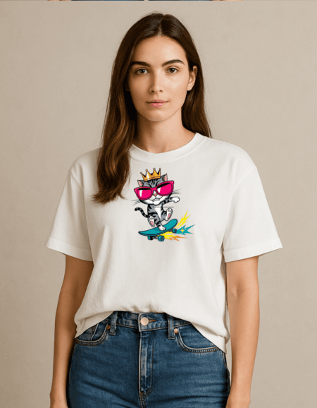 Quirky Cat | Oversized T-shirt