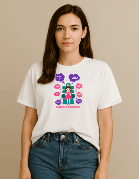 Queen of Overthinking Edition | Oversized T-Shirt