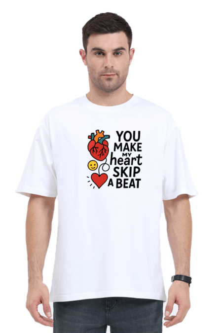 Cardiology: You Make My Heart Skip a Beat | Unisex Oversized Classic T-Shirt