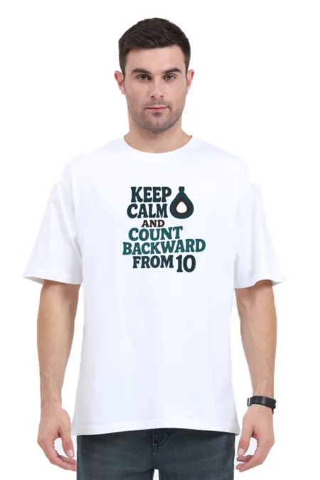 Anesthesia: Keep Calm and Count Backward from 10 - V2| Unisex Oversized Classic T-Shirt