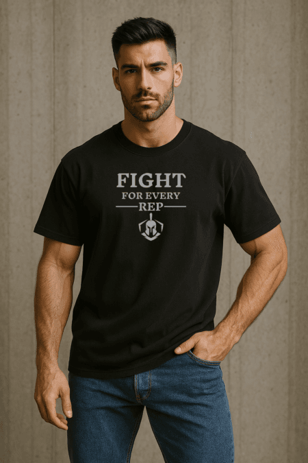 Fight for Every Rep | Oversized Gym T-Shirt | Hype&Vibe